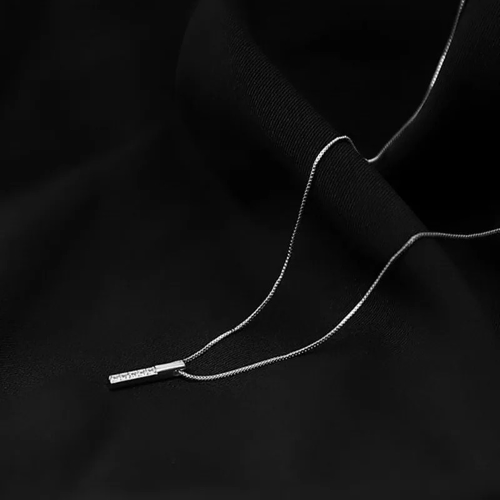 Sterling Silver Simulated Diamond Drop Necklace - Picture 9 of 13